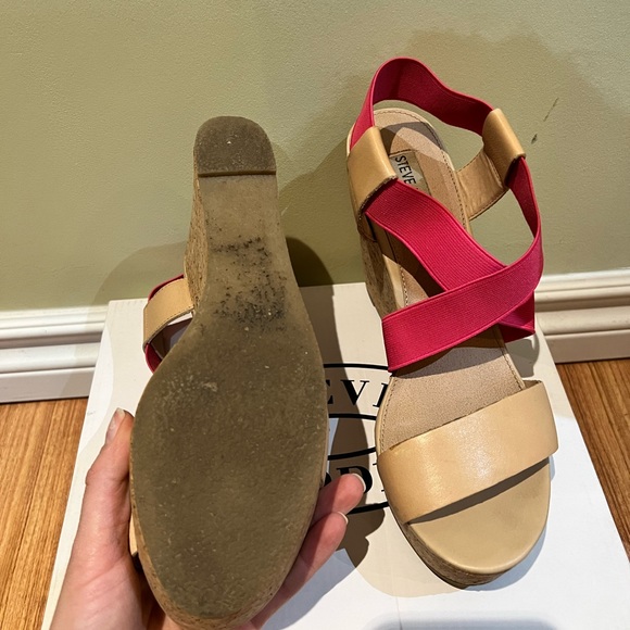 Steve Madden Cork Wedges - Picture 3 of 4